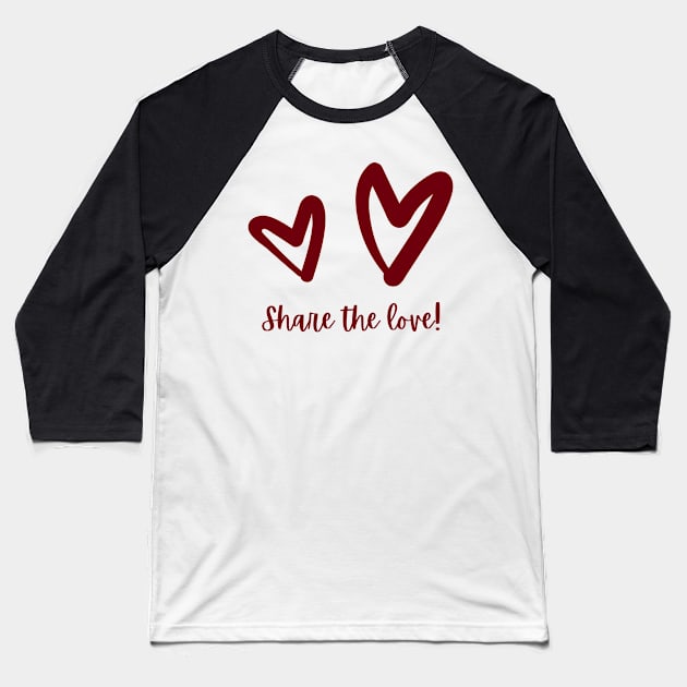 Share the love Baseball T-Shirt by BillieTofu